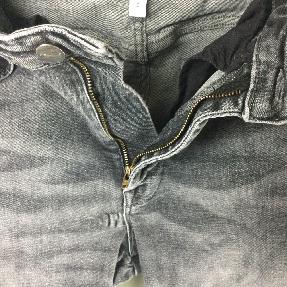 Frame Le One Skinny Crop High Rise Hughes Wash Stretch Jeans Size 2 (29-34) - Picture 9 of 13